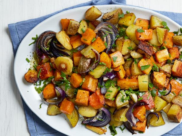 Roasted Squash, Parsnips and Potatoes Recipe 