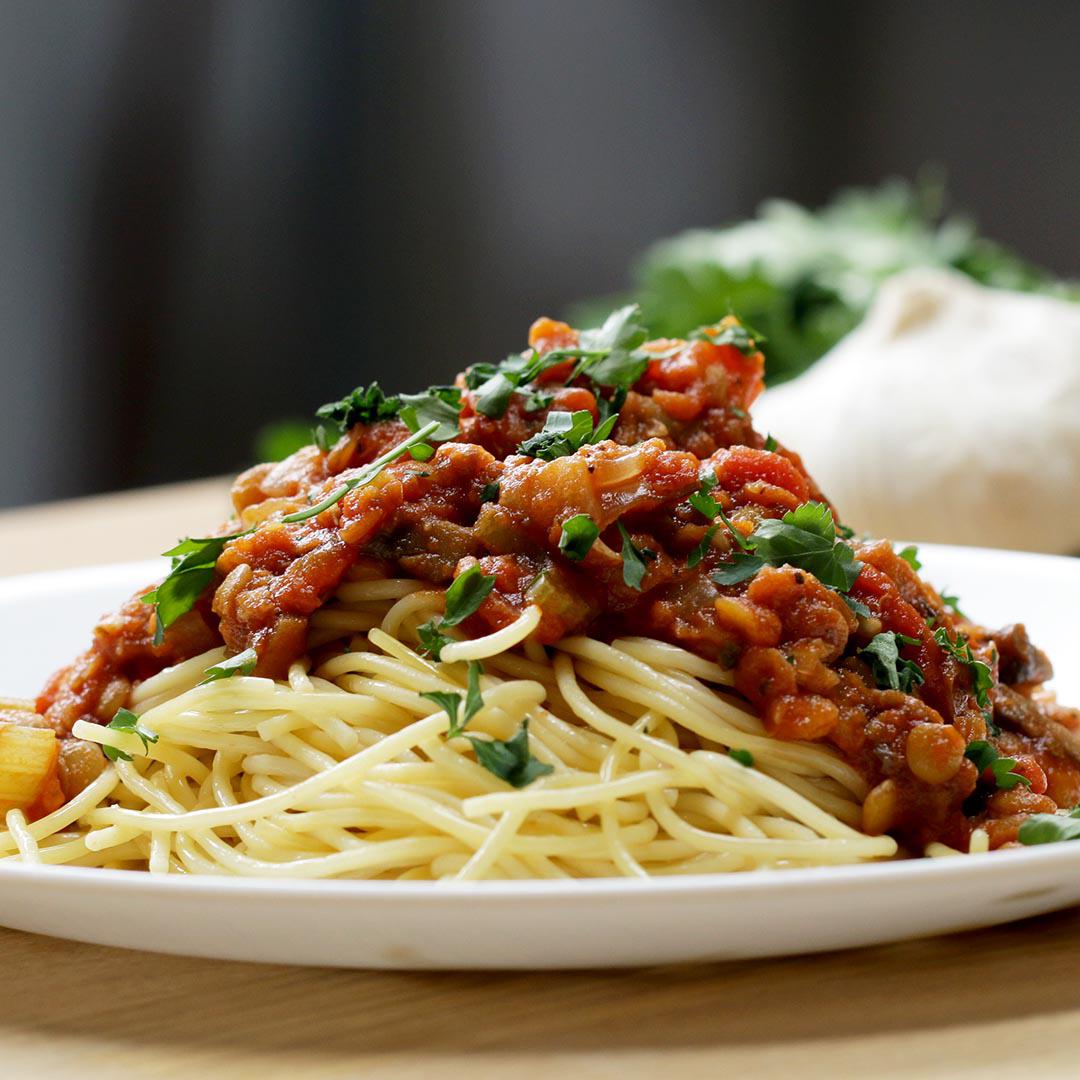 One-Pot Lentil Bolognese Recipe 