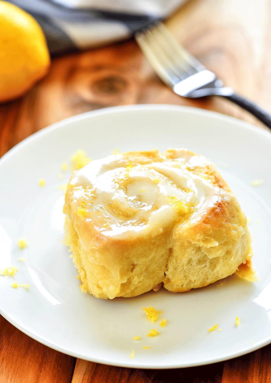 Sticky Lemon Rolls with Lemon Cream Cheese Glaze