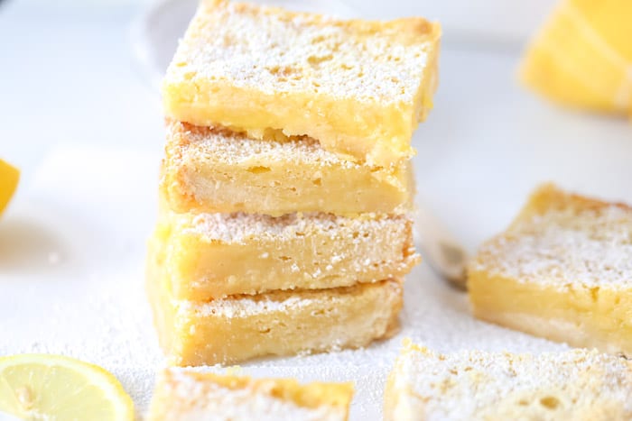 Classic Lemon Bars with Shortbread Crust 