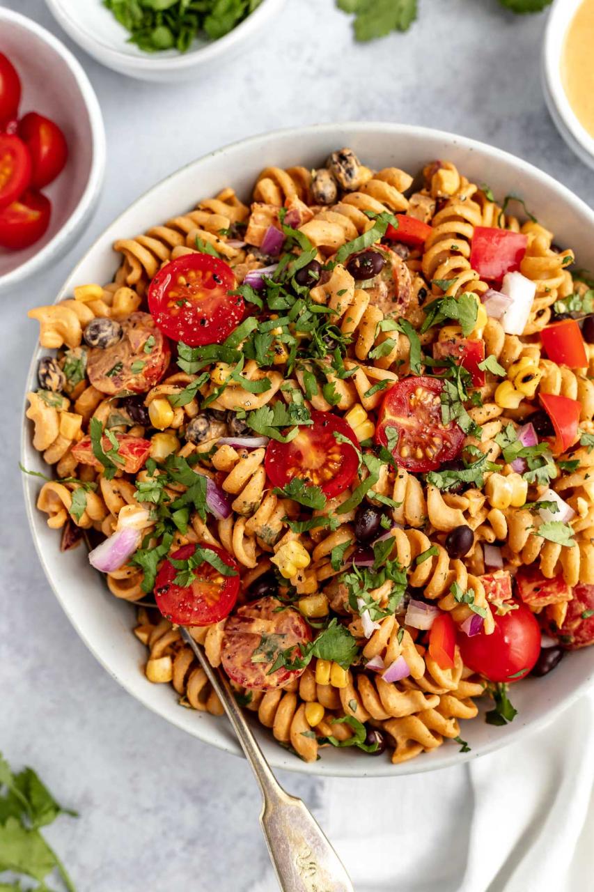 Creamy Vegan Southwest Pasta Salad Recipe