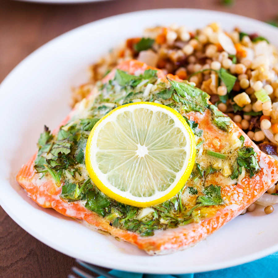 Baked Lemon and Herb Salmon