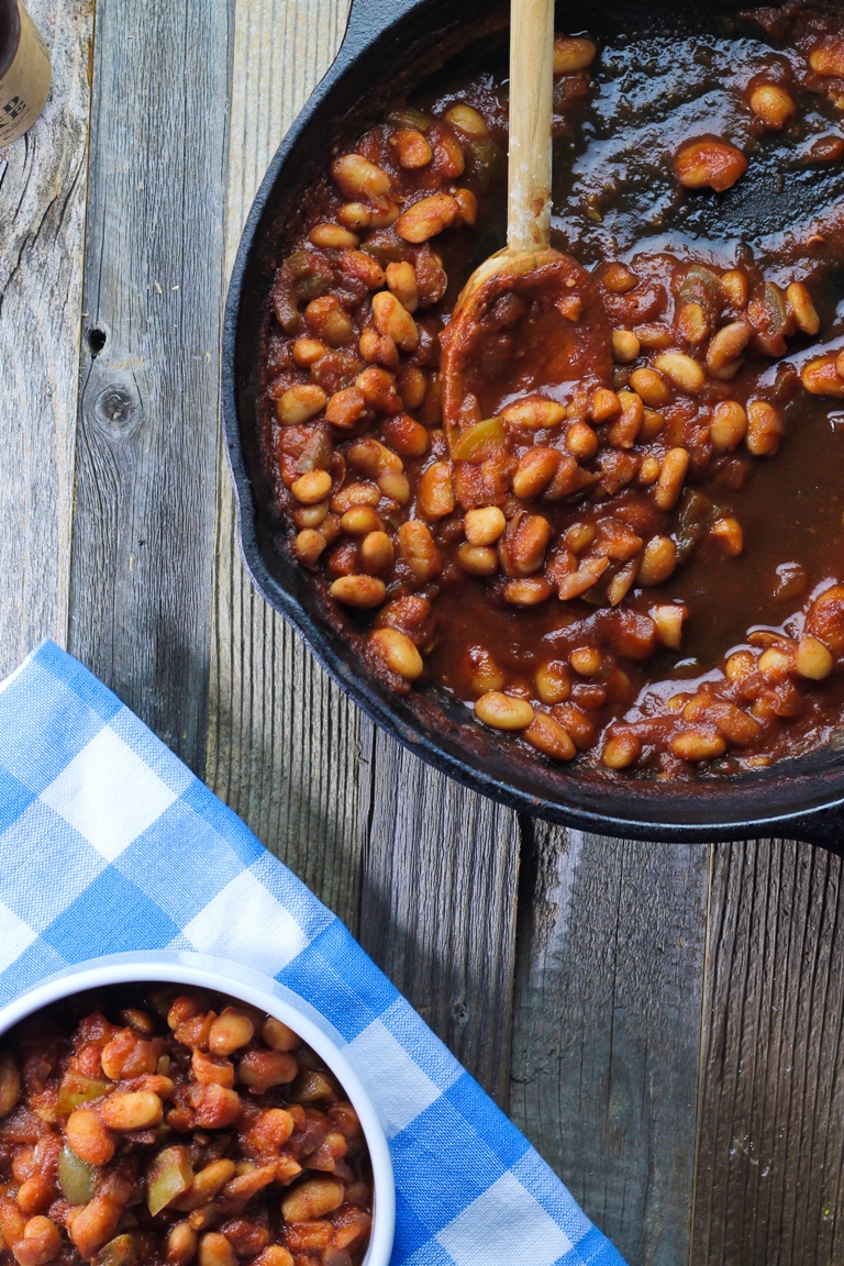 Vegan Skillet BBQ Baked Beans