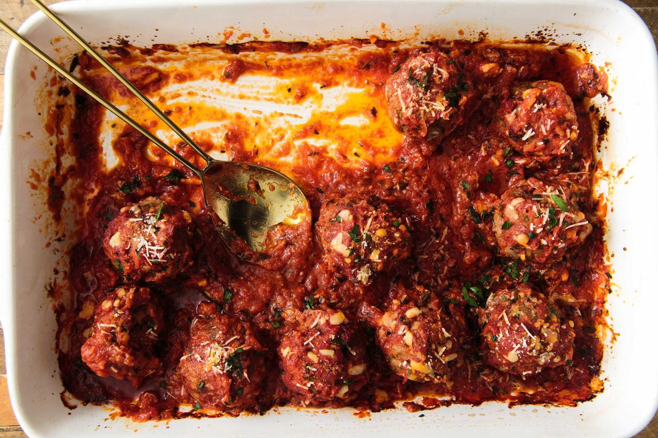 Best Cheesy Baked Meatballs Recipe