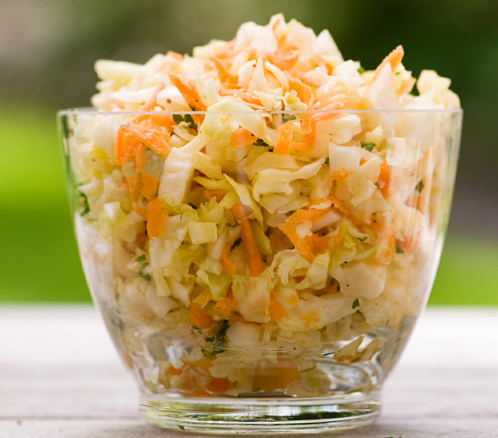 Sweet and Tangy Coleslaw - Framed Cooks