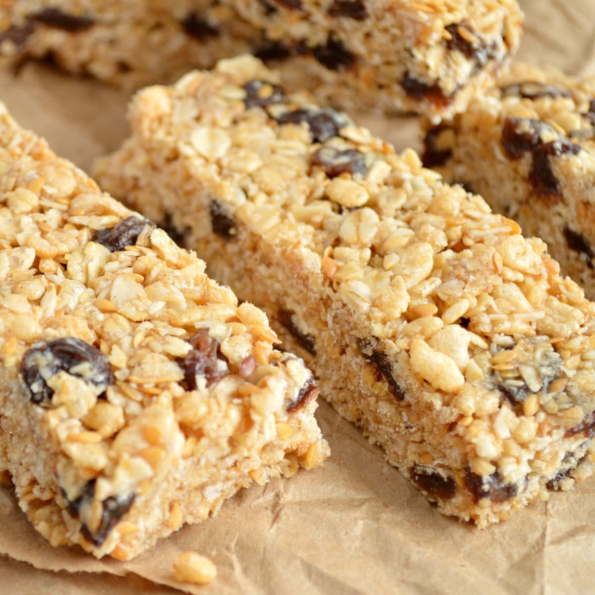 Oatmeal Raisin Cookie Granola Bars Recipe