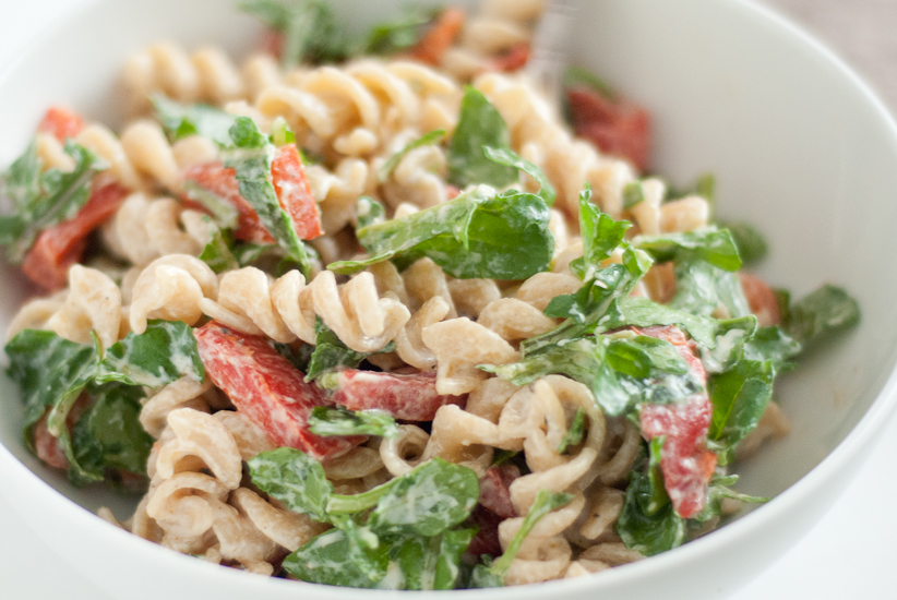 Arugula and Goat Cheese Pasta Salad