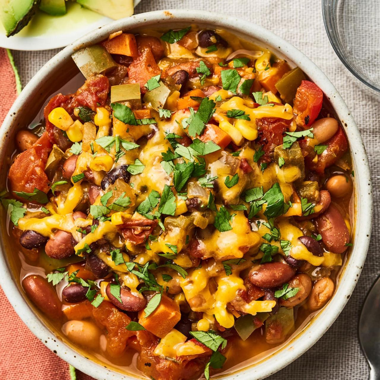 the Perfect Thick Homemade Vegetarian Chili