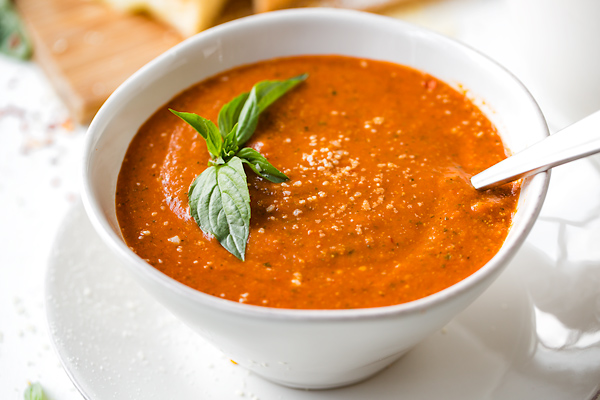 Tomato Basil Soup | The Cozy Apron