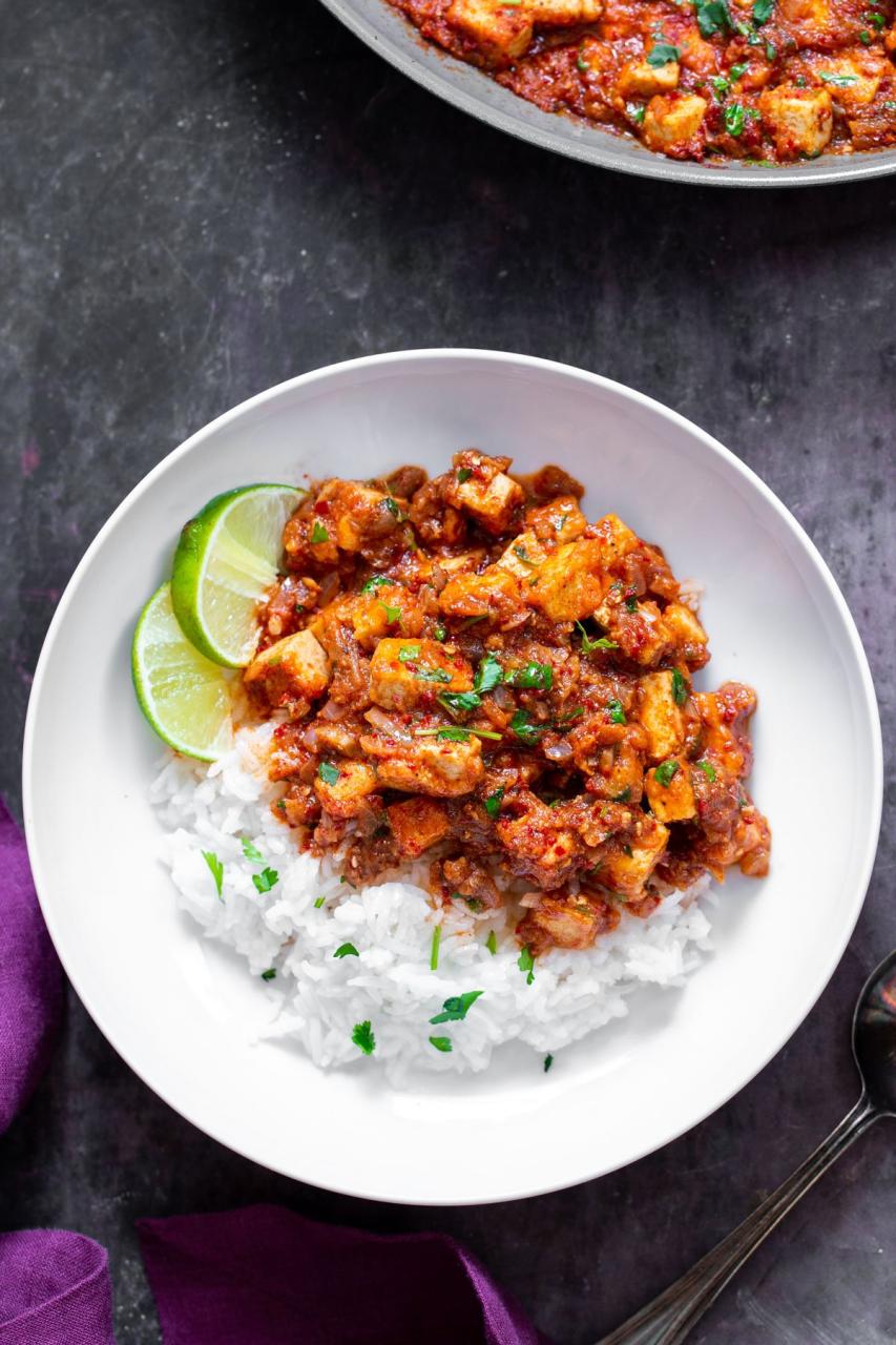 Tofu Vindaloo Recipe (Indian Tangy Chili Sauce) - Vegan Richa